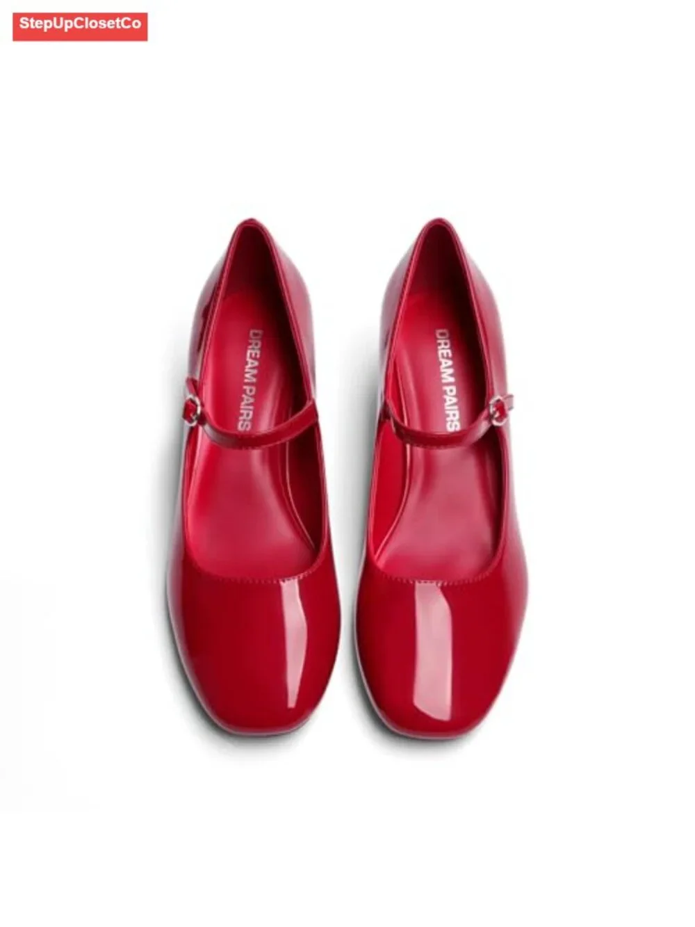 Women's Mary Jane Shoes Low Chunky Heel Pumps Block Heel Dress Shoes